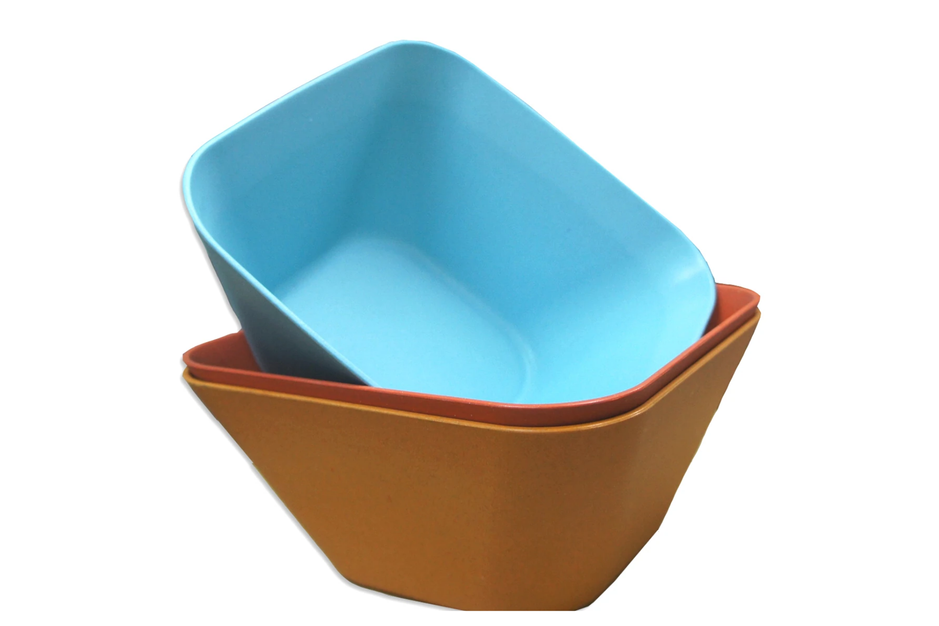 Bamboo Fiber Square Snack Bowl