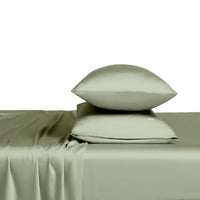 Bamboo fitted sheet green
