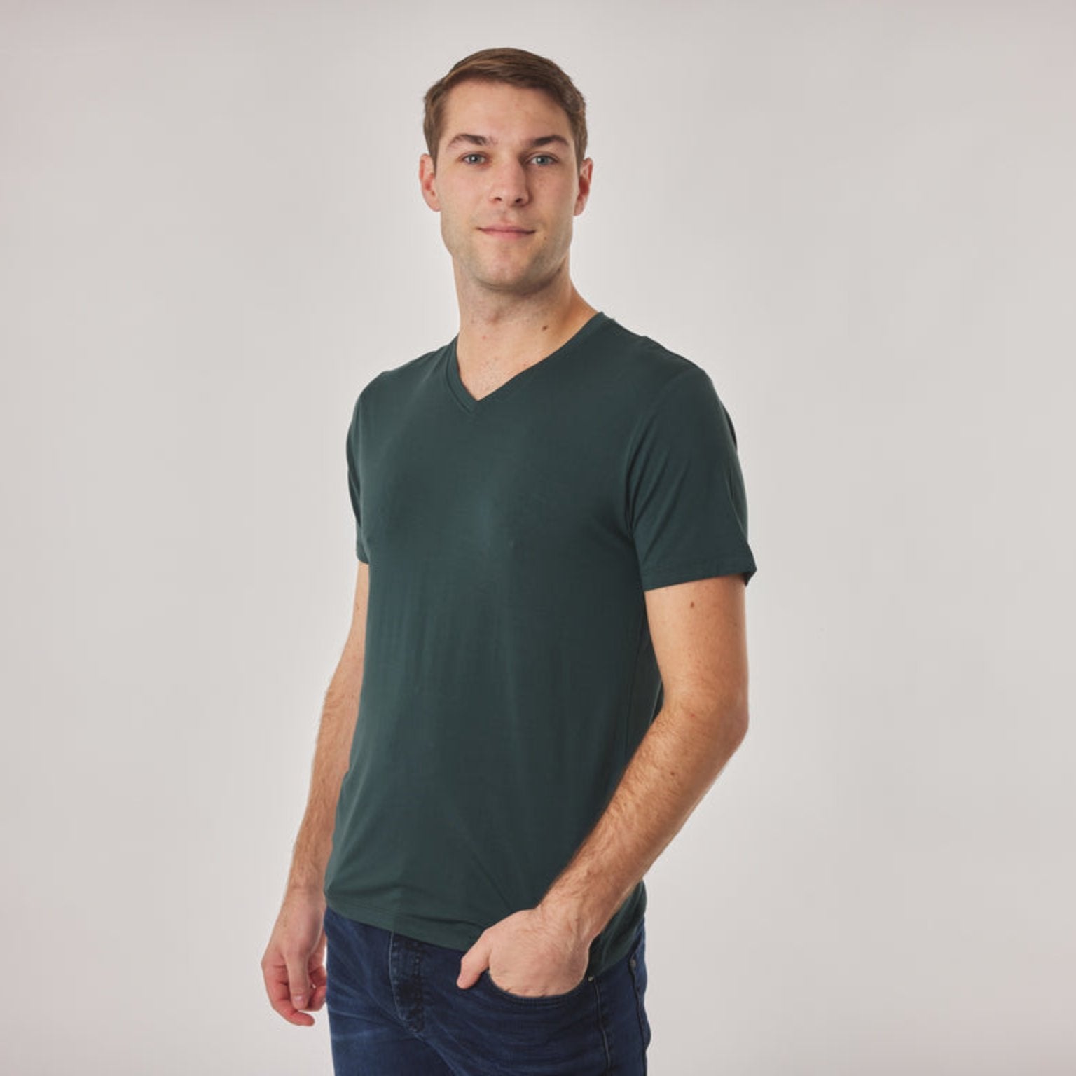 Bamboo Men's V Neck T-shirt