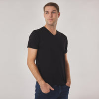 Mens bamboo v-neck t-shirt