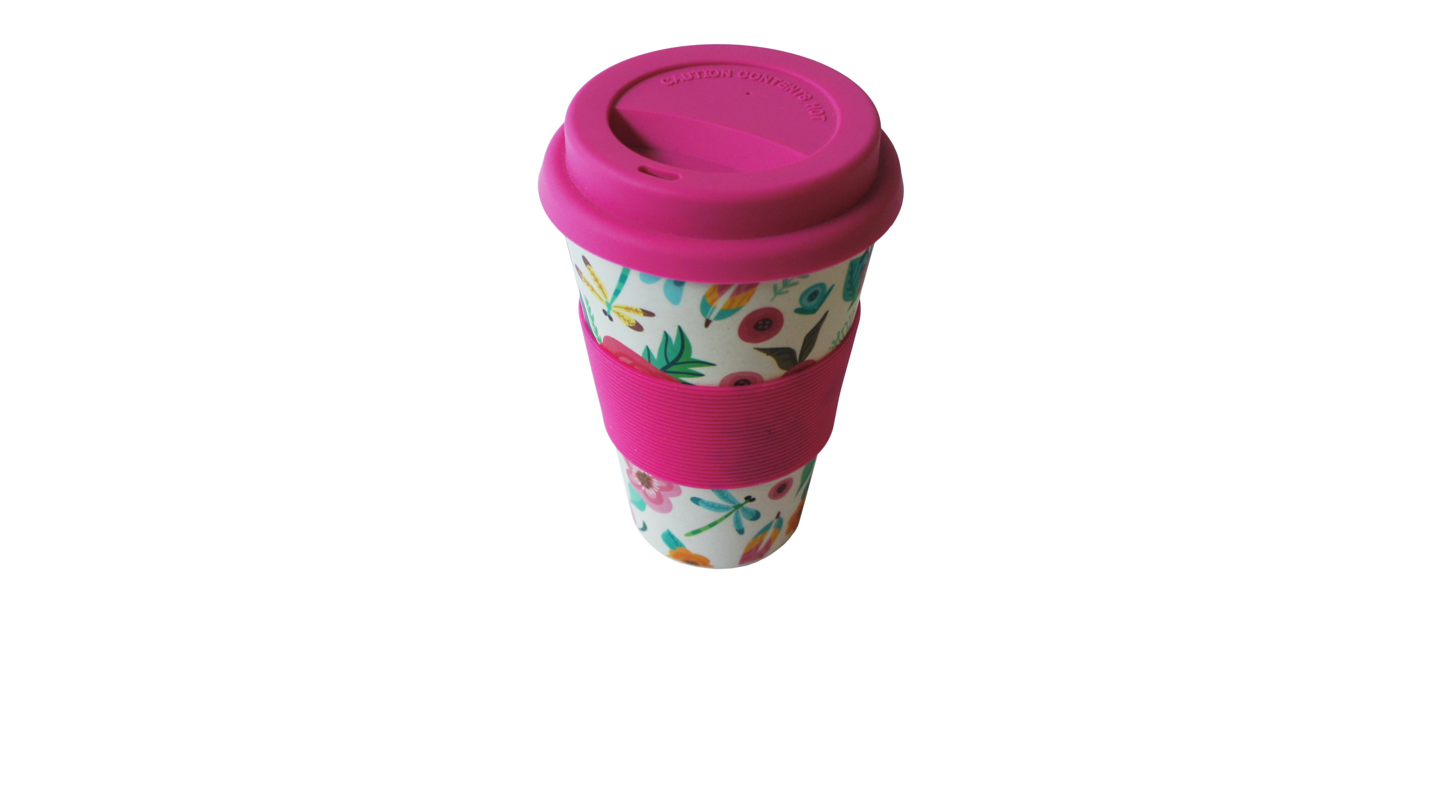 Bamboo fiber travel cup