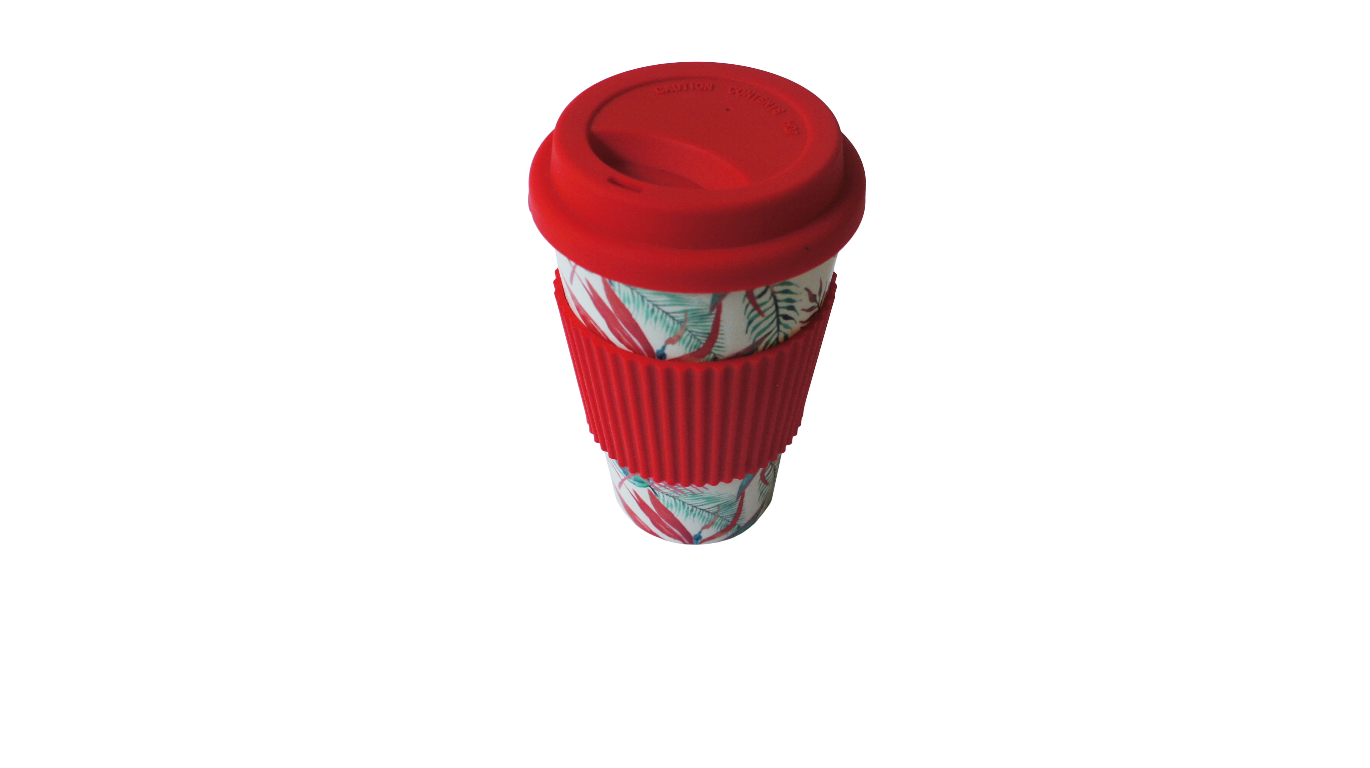 Bamboo fiber travel cup