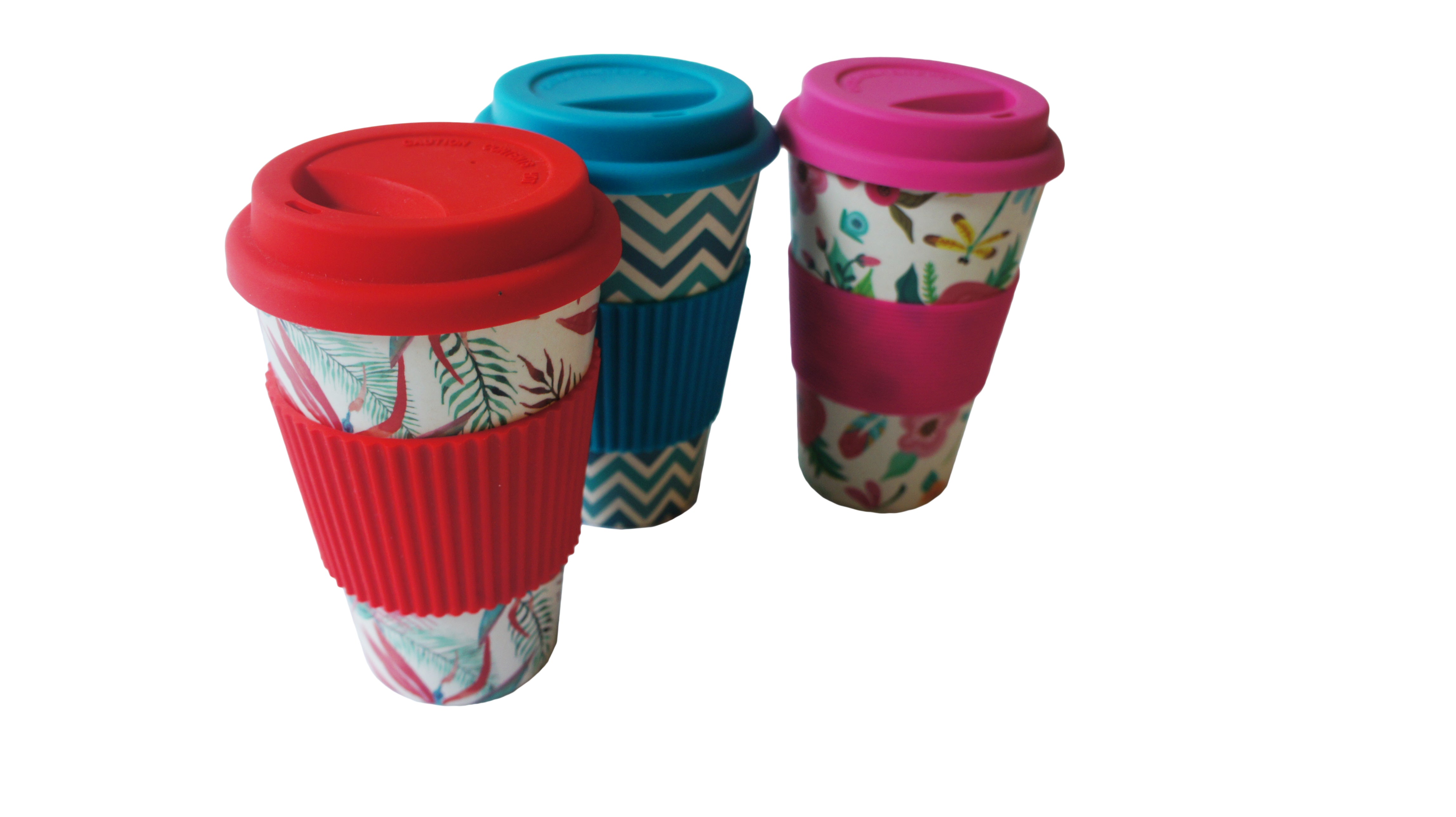 Bamboo fiber travel cup
