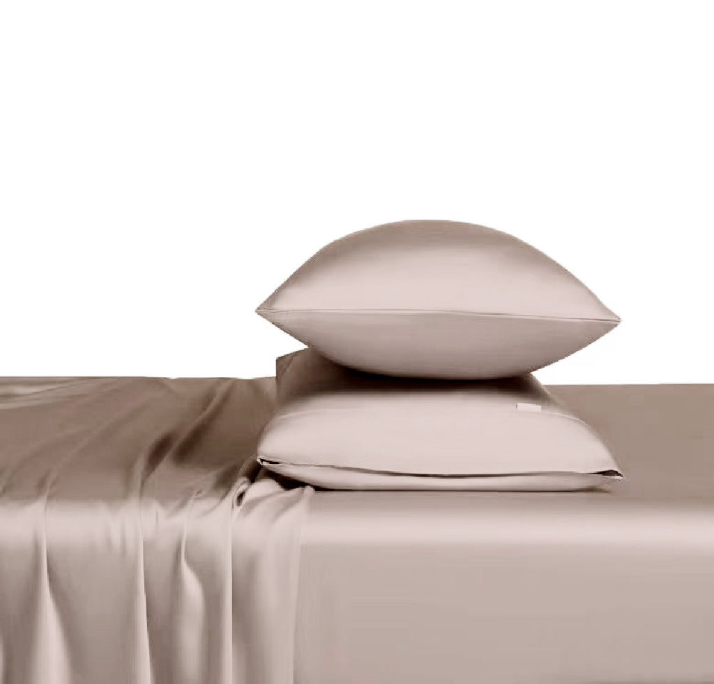 Bamboo flat bed sheets and pillowcases from Bamboa Silky Bliss collection