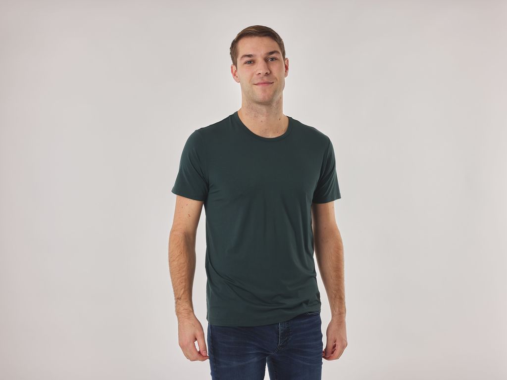Mens round neck bamboo t-shirt