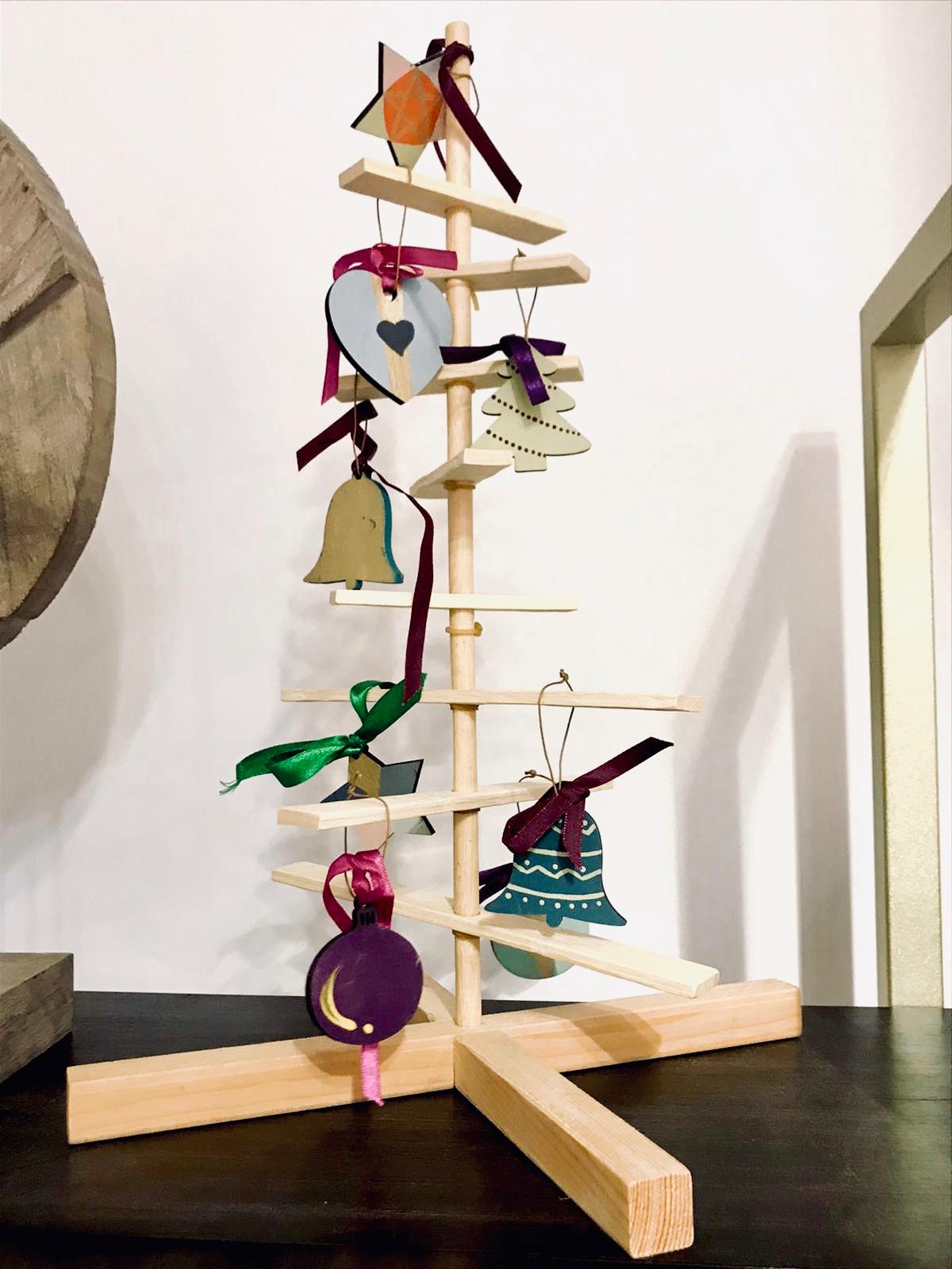 Bamboo Christmas Tree Ornaments