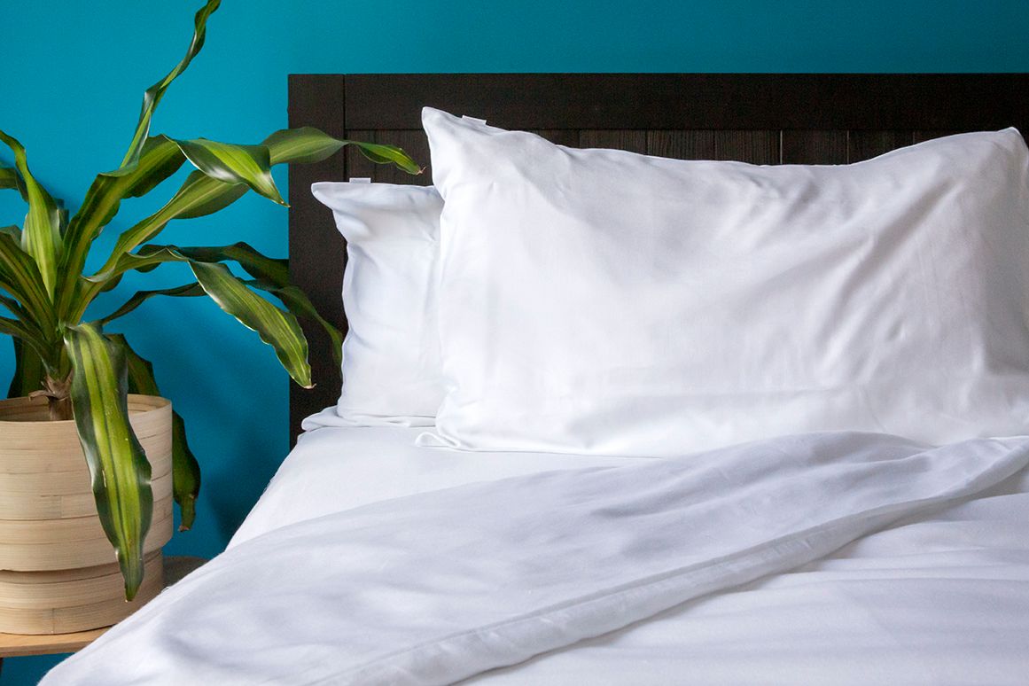 FLAX - Bamboo + Linen Pillow Case White