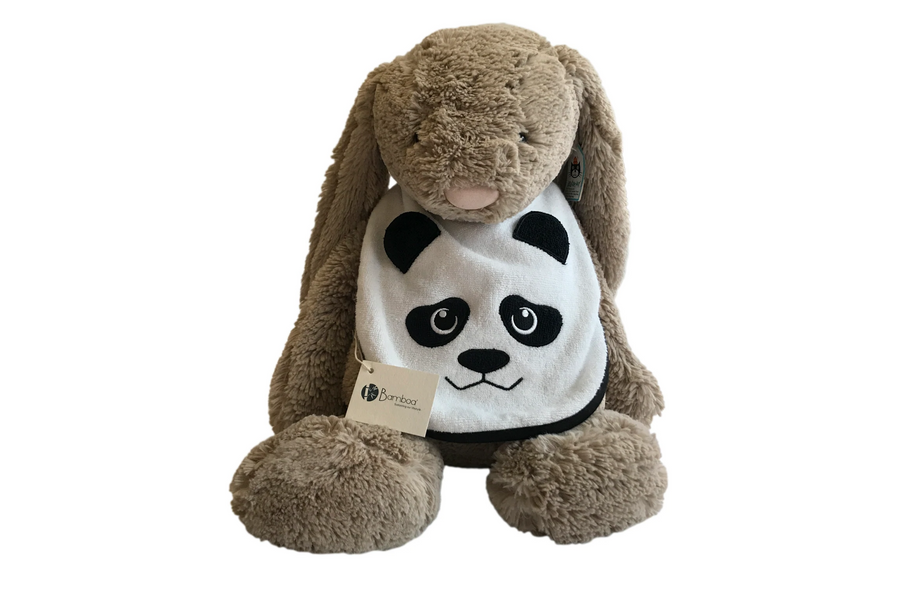 Bamboo towel Panda bib