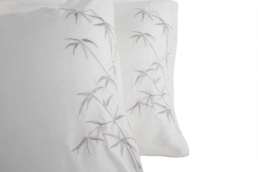 Bamboa’s bamboo pillowcase made from bamboo fibers are the eco-friendly choice for your bed. Available in white with embroidery.