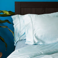 bamboo flat sheet blue