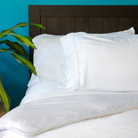 bamboo flat sheet white