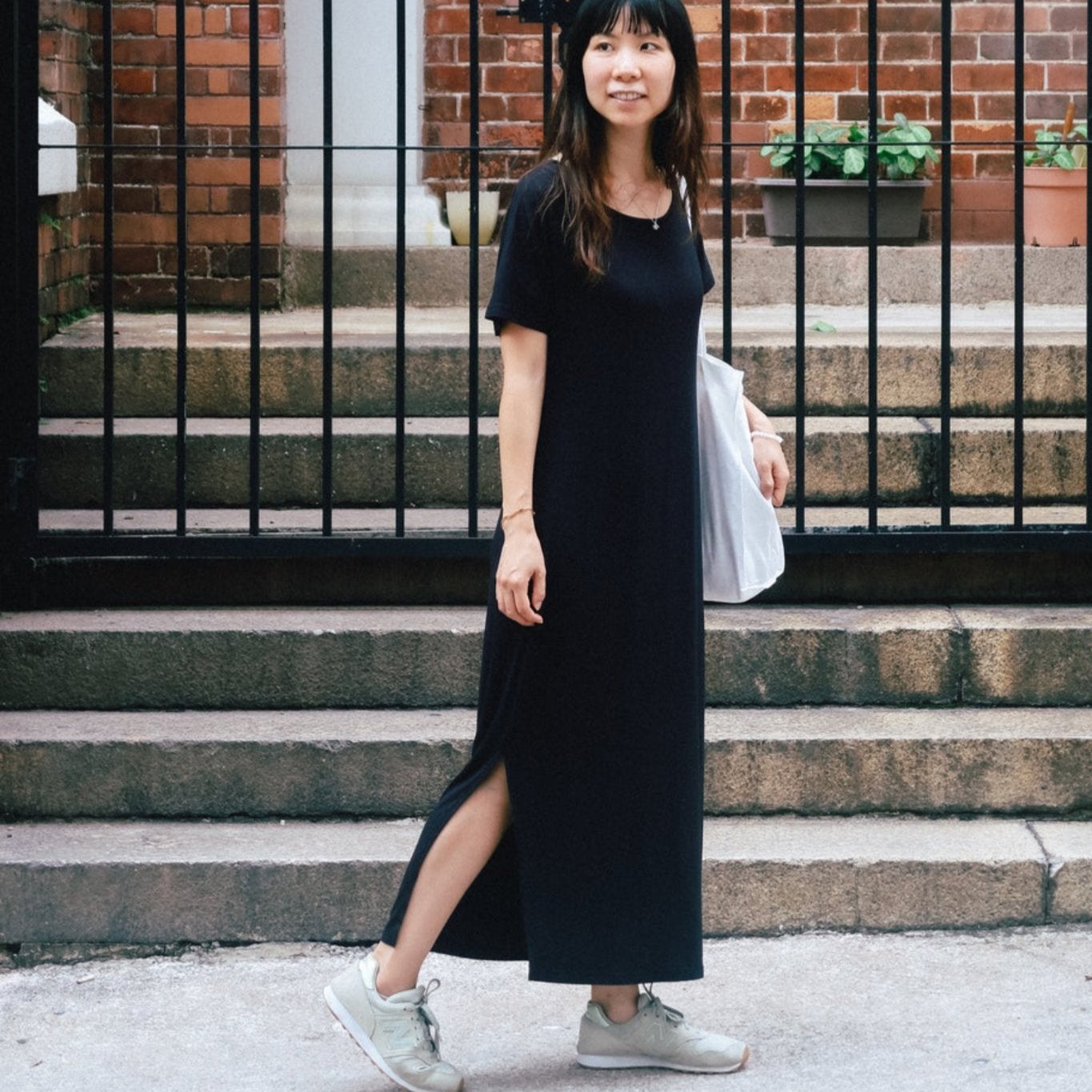 Kapuhi Bamboo Long T-shirt Dress