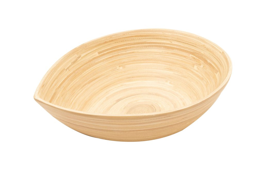Bamboa bamboo snack bowl tear natural
