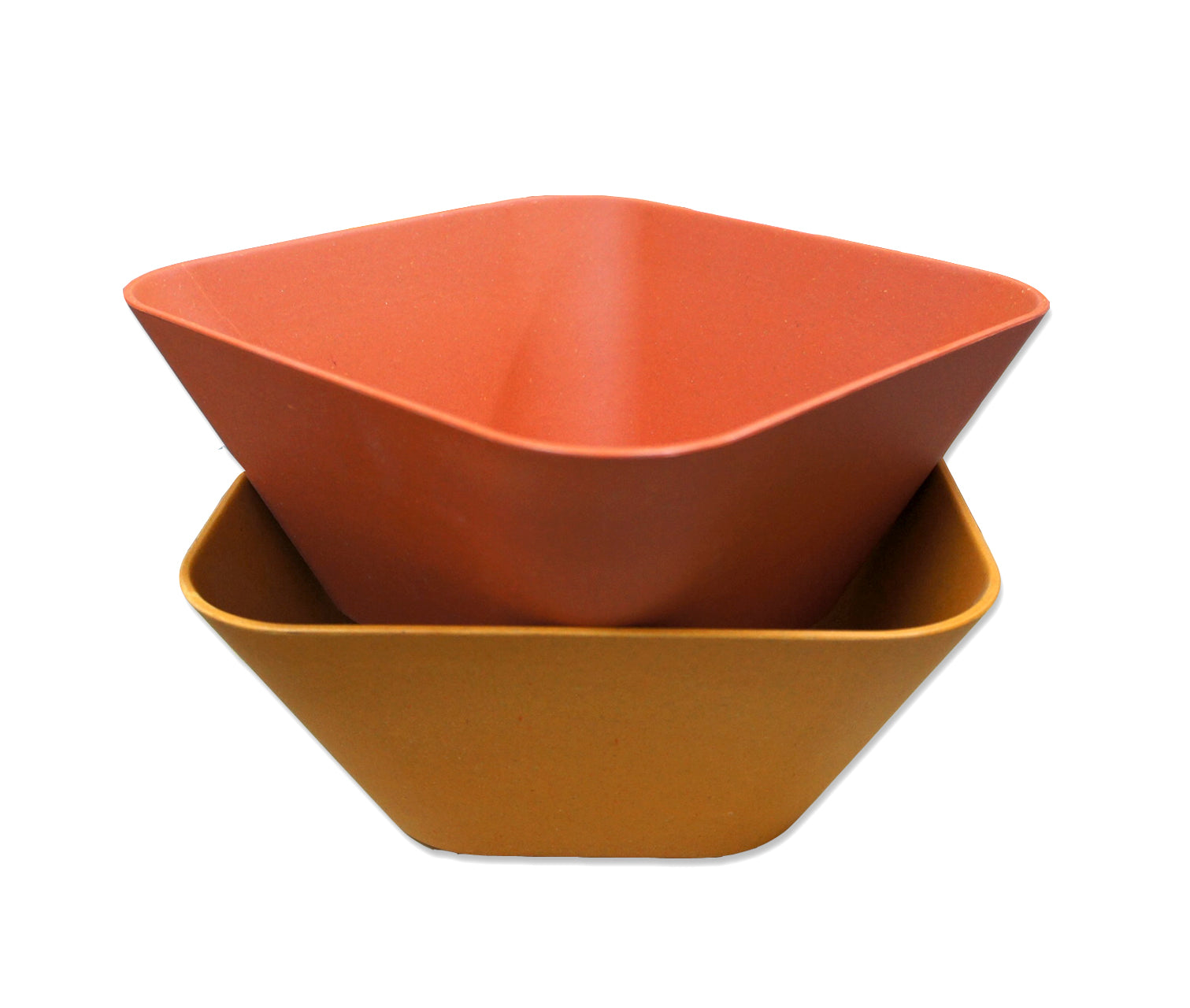Bamboa Bamboo Kitchen Fibra Bamboo Fiber Square Bowl Red