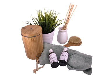 bamboa bath essential oils and diffuser
