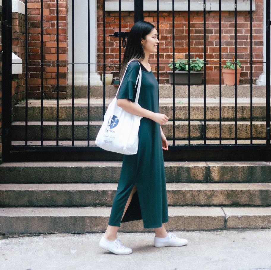 Kapuhi Bamboo Long T-shirt Dress