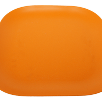 Bamboa Fibra Bamboo Fiber Square Plate Orange