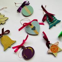 Bamboo Christmas Tree Ornaments